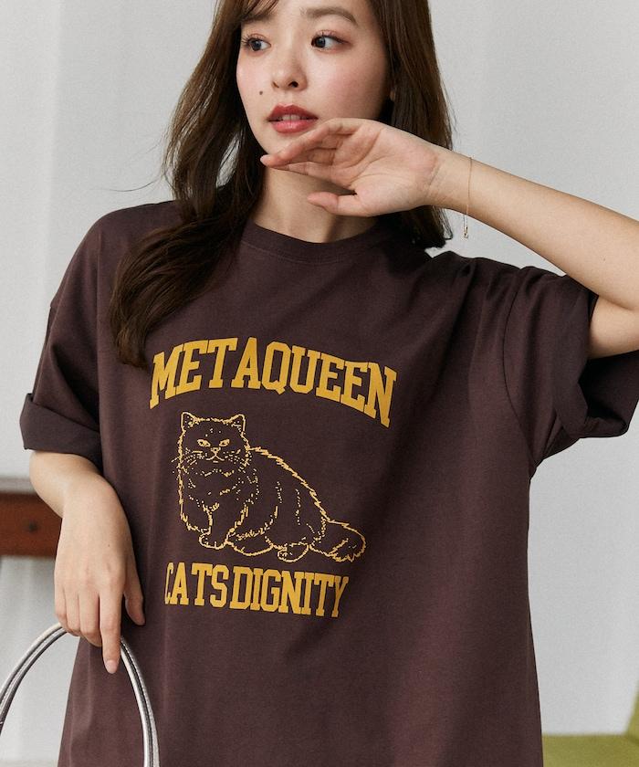 功能性面料 貓咪印花 METAQUEEN T恤