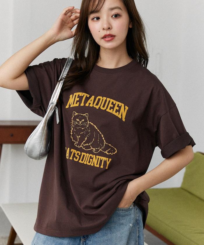 功能性面料 貓咪印花 METAQUEEN T恤