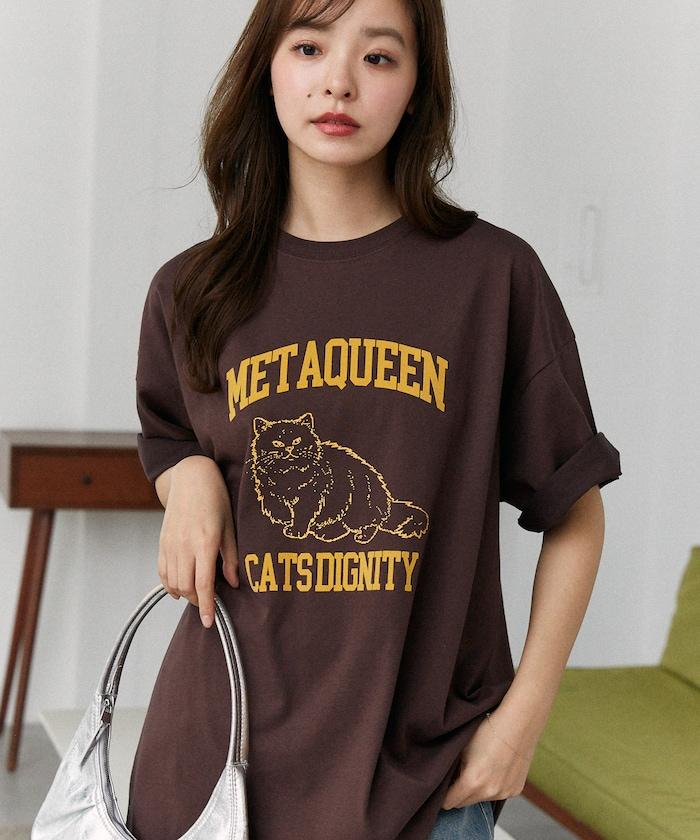 功能性面料 貓咪印花 METAQUEEN T恤