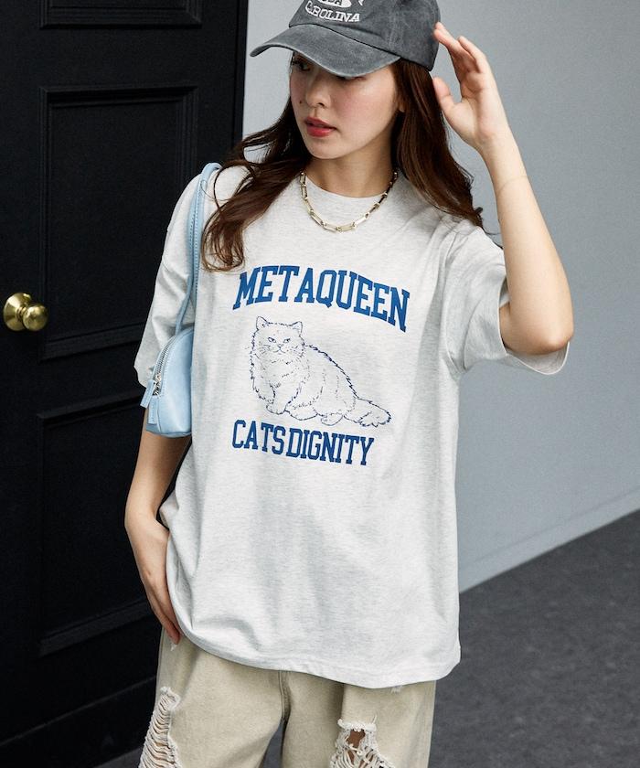 功能性面料 貓咪印花 METAQUEEN T恤