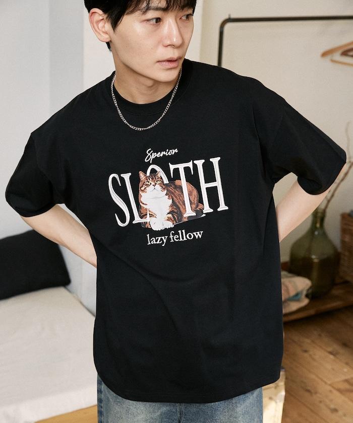 功能性面料 寵物貓刺繡 SLOTH T恤