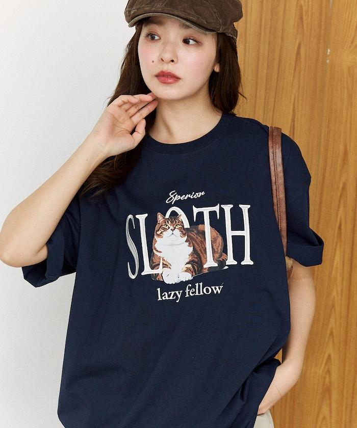 功能性面料 寵物貓刺繡 SLOTH T恤