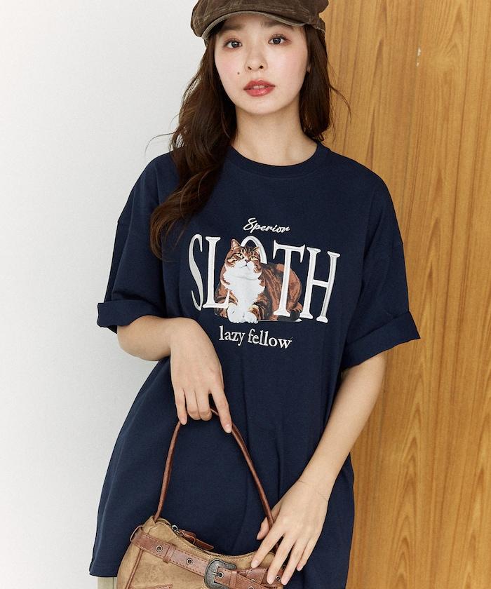 功能性面料 寵物貓刺繡 SLOTH T恤