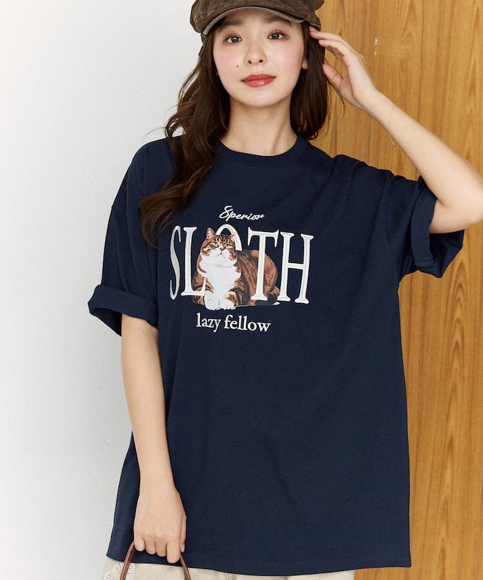 功能性面料 寵物貓刺繡 SLOTH T恤