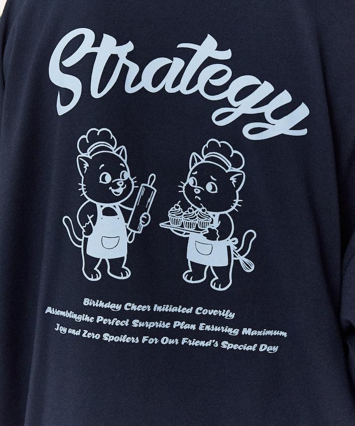 功能性面料 STRATEGY 貓咪印花 T恤