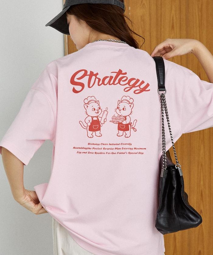 功能性面料 STRATEGY 貓咪印花 T恤