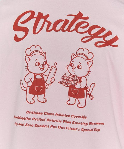 功能性面料 STRATEGY 貓咪印花 T恤