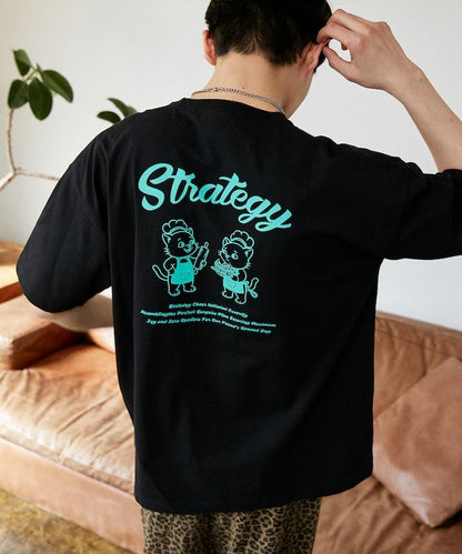 功能性面料 STRATEGY 貓咪印花 T恤