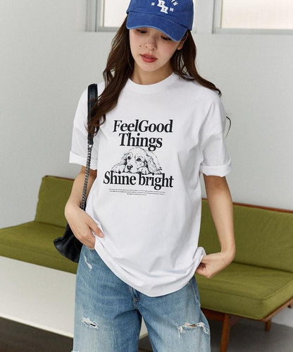 功能性面料 狗狗印花 Shime bright T恤