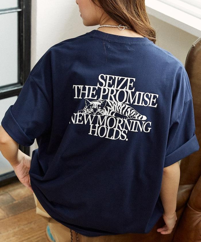 功能性面料 PROMISE 貓咪印花 T恤