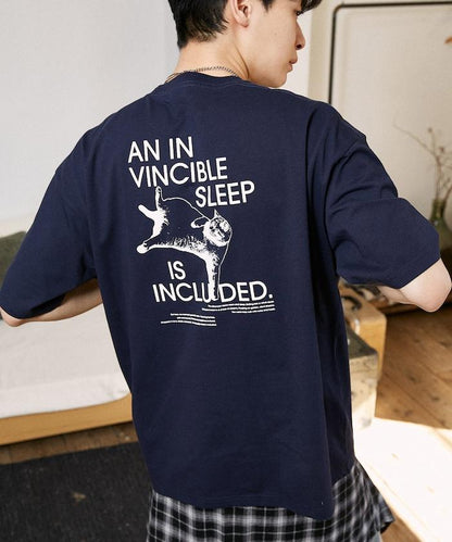 功能性面料 英文原名VINCIBLE SLEEP 貓咪印花 T恤