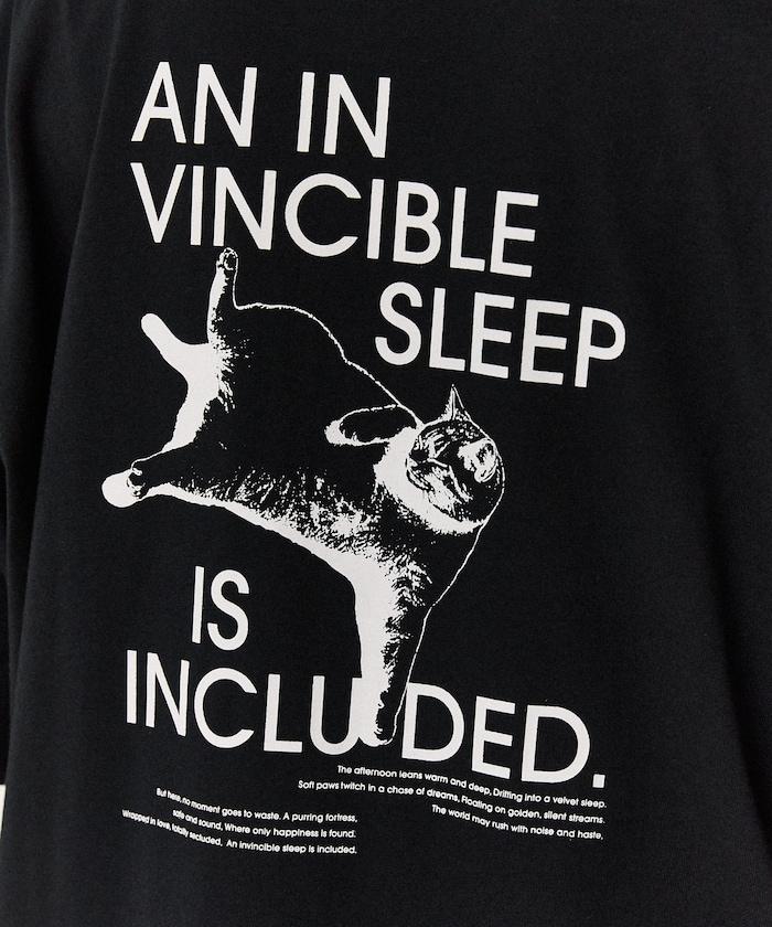 功能性面料 英文原名VINCIBLE SLEEP 貓咪印花 T恤
