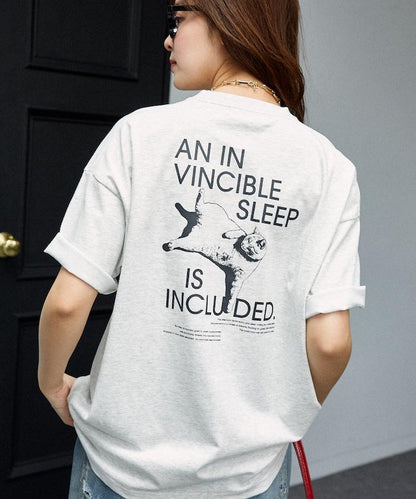 功能性面料 英文原名VINCIBLE SLEEP 貓咪印花 T恤