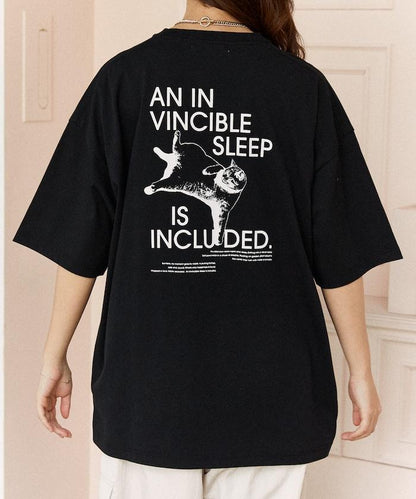 功能性面料 英文原名VINCIBLE SLEEP 貓咪印花 T恤
