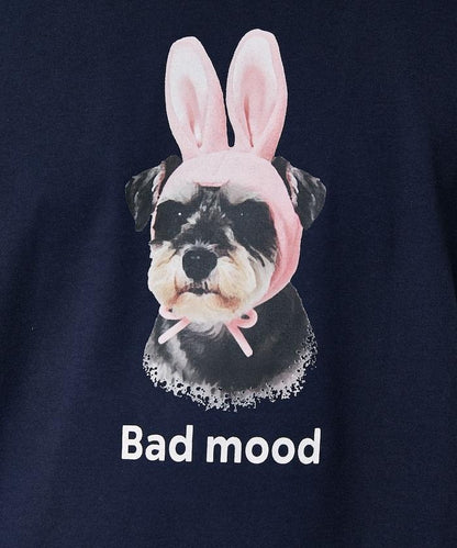 Bad mood 狗狗印花 功能性面料 T恤