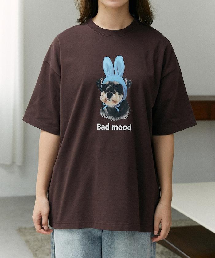 Bad mood 狗狗印花 功能性面料 T恤