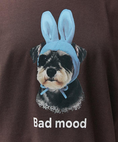 Bad mood 狗狗印花 功能性面料 T恤