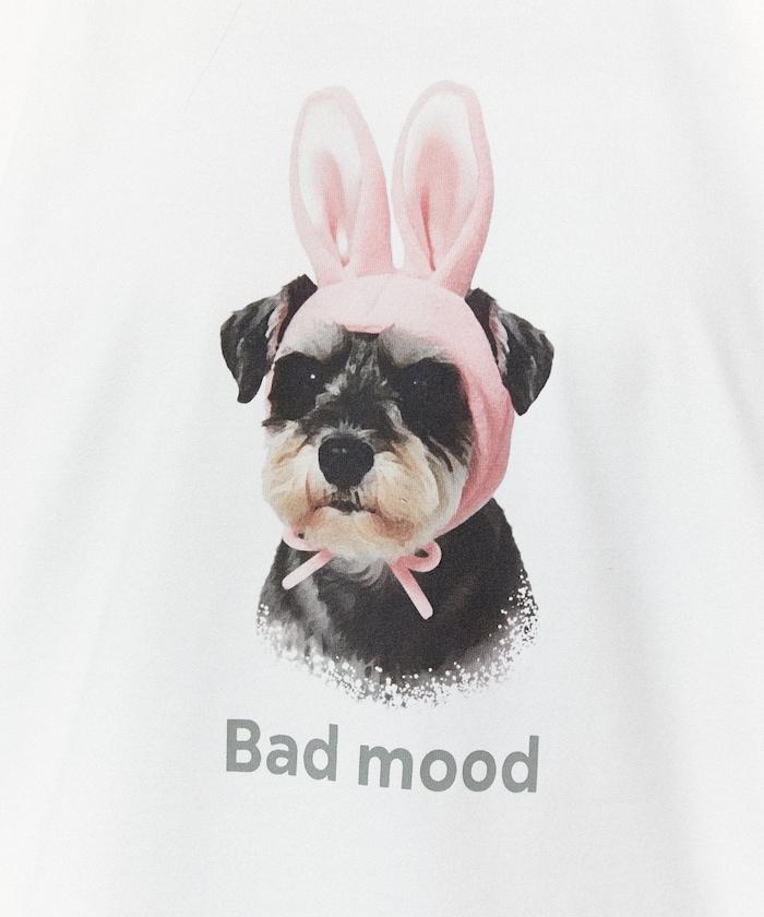 Bad mood 狗狗印花 功能性面料 T恤