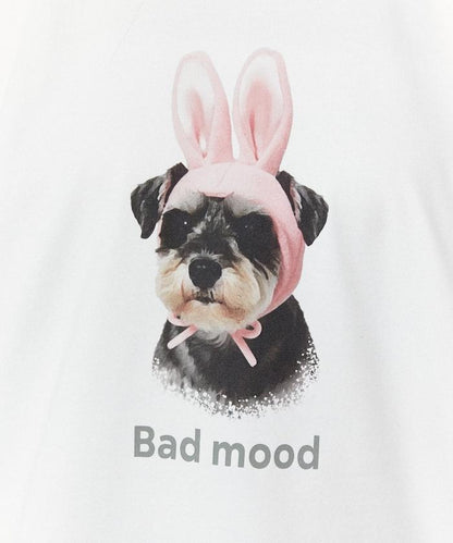 Bad mood 狗狗印花 功能性面料 T恤