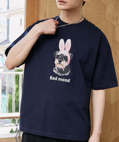 Bad mood 狗狗印花 功能性面料 T恤