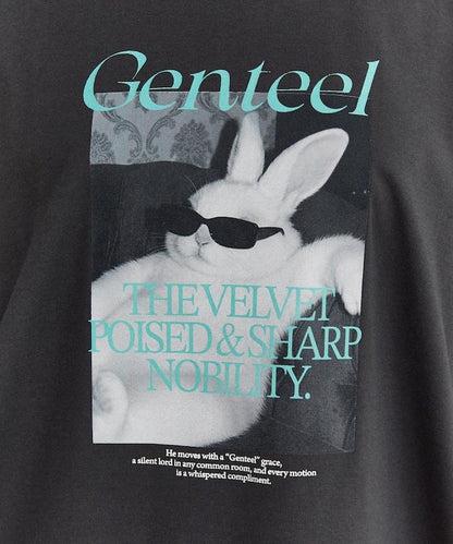 Genteel 功能性面料 兔子印花 T恤