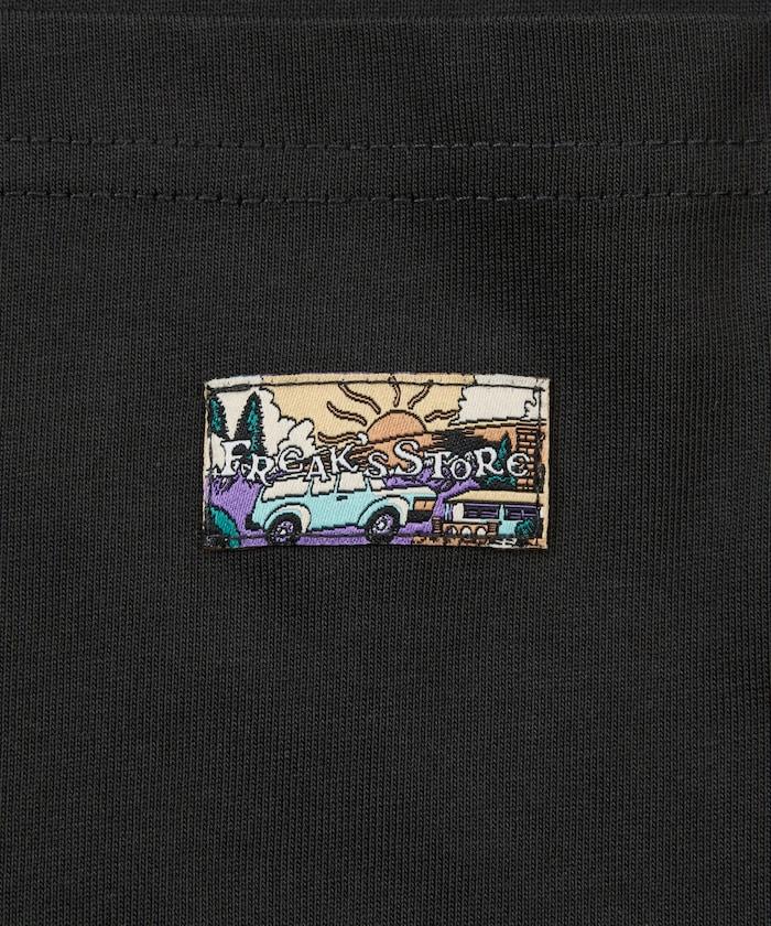 FREAK'S STORE for BEACH & FES 寬鬆版 單點Logo 抽繩設計 口袋T恤