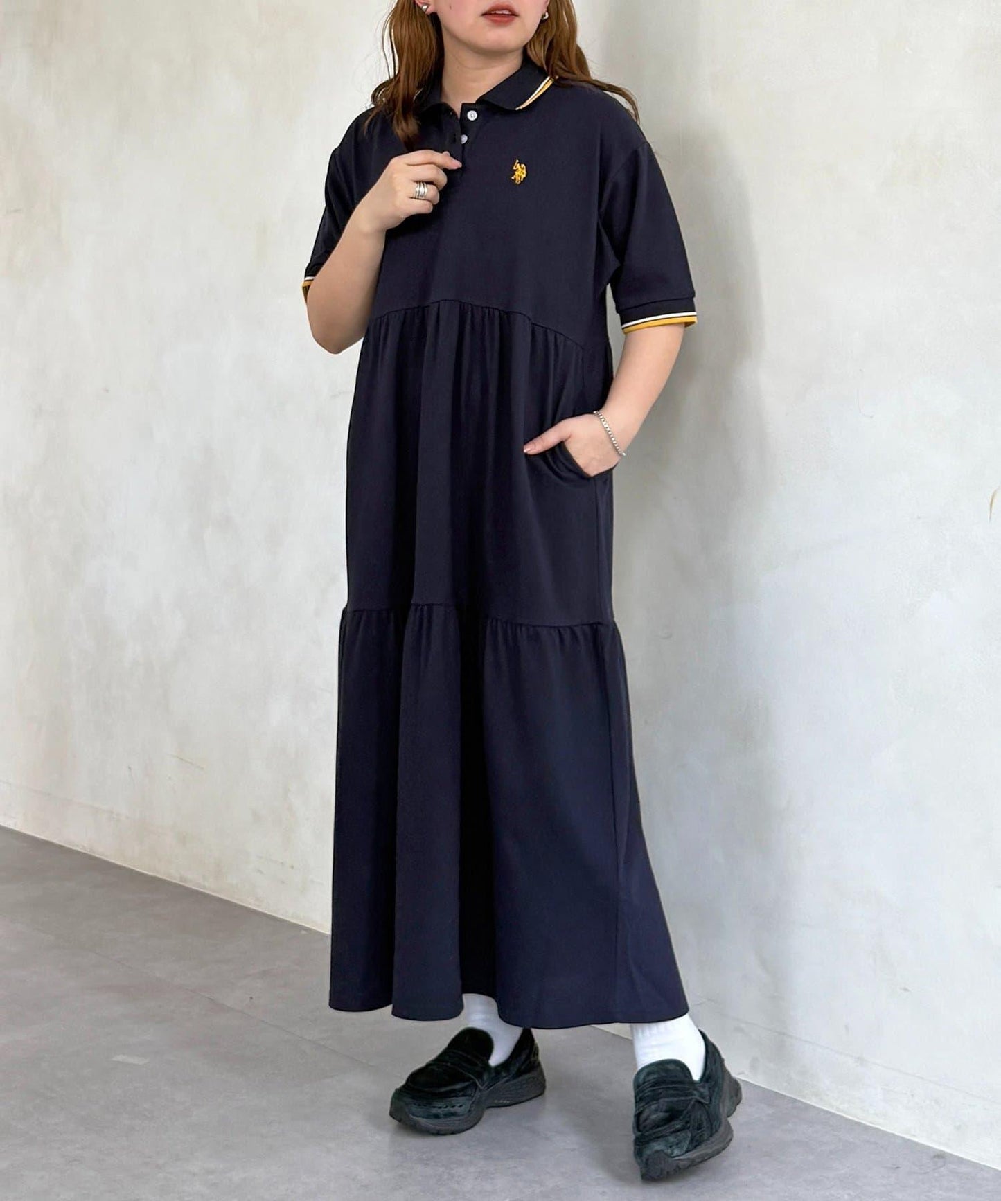 U.S. POLO ASSN. 珠地POLO連衣裙