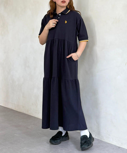 U.S. POLO ASSN. 珠地POLO連衣裙