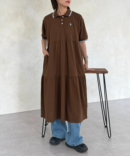 U.S. POLO ASSN. 珠地POLO連衣裙
