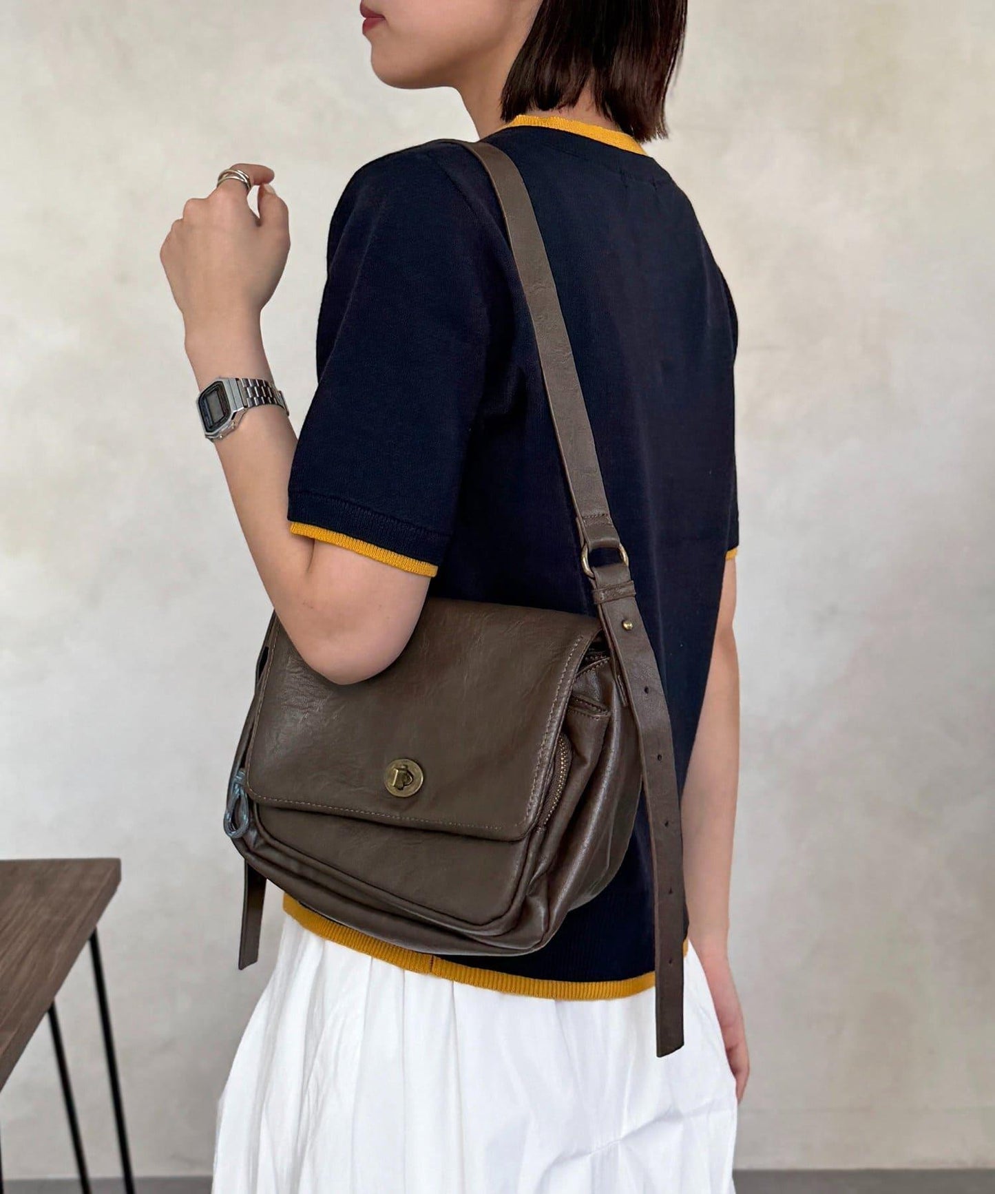 U.S. POLO ASSN. 假兩件衛衣風針織開衫