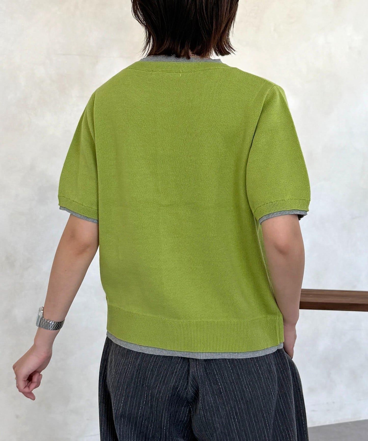 U.S. POLO ASSN. 假兩件衛衣風針織開衫