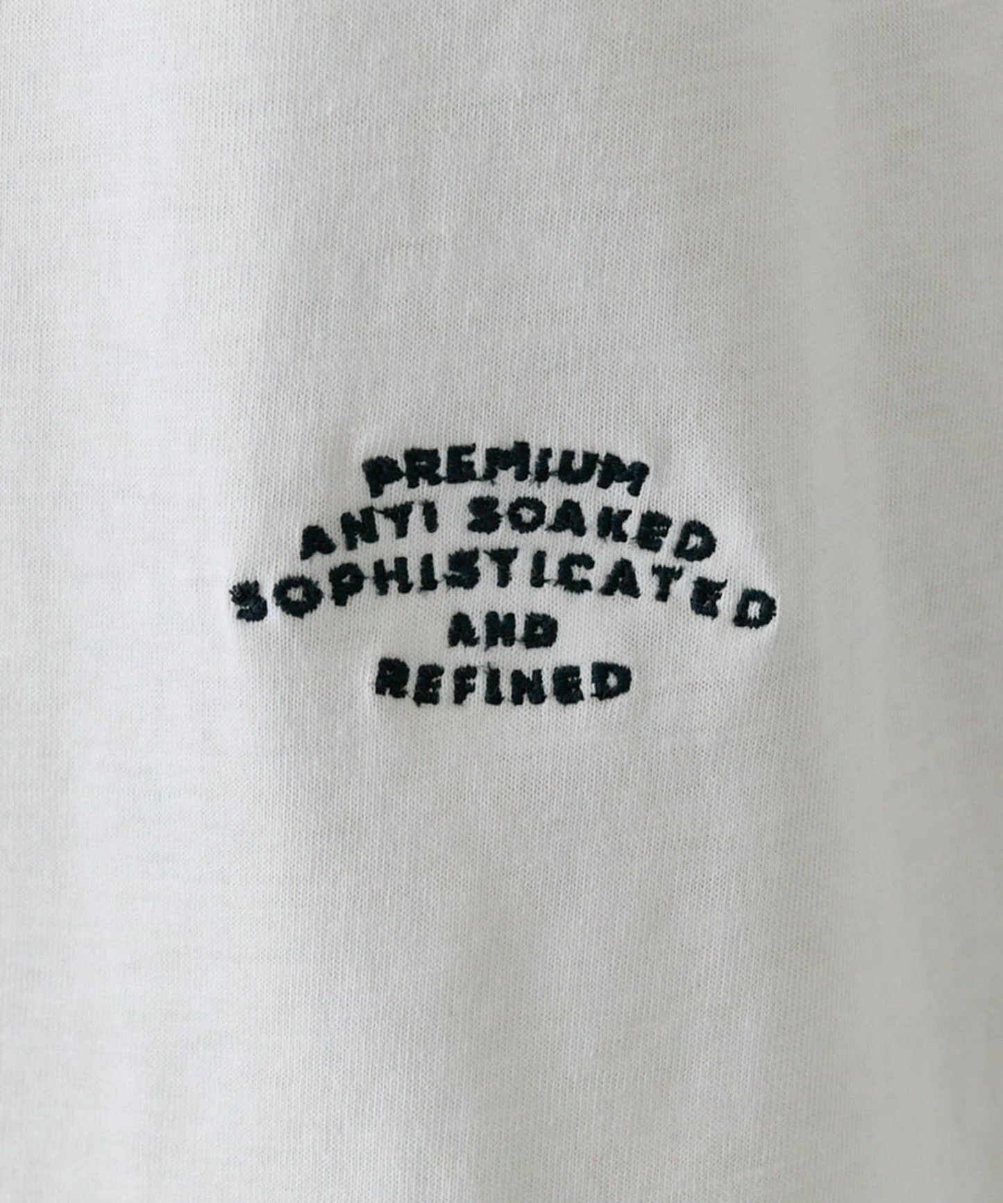 防汗漬處理 法式袖 單點logo刺繡 T恤