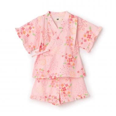 煙花繡球花圖案 甚平