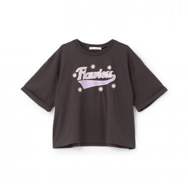 7days GOODPRICE logo花朵刺繡T恤