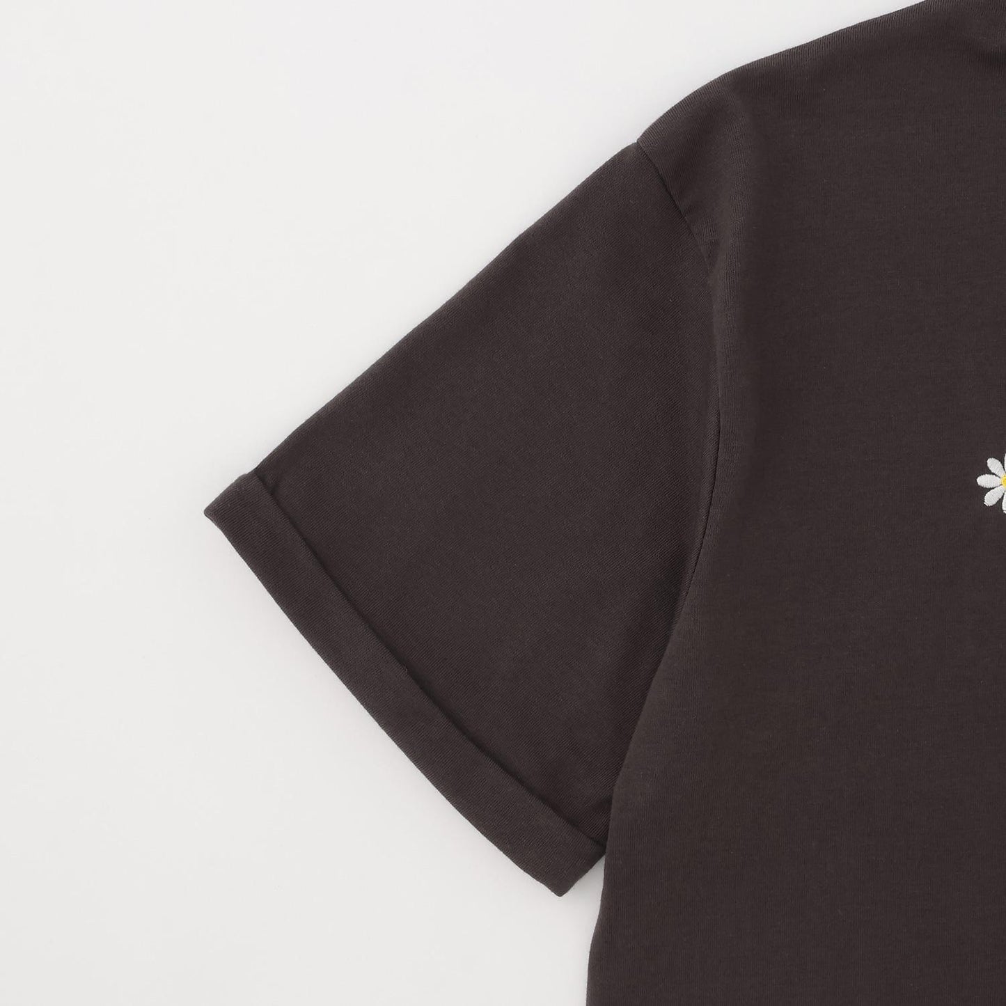 7days GOODPRICE logo花朵刺繡T恤