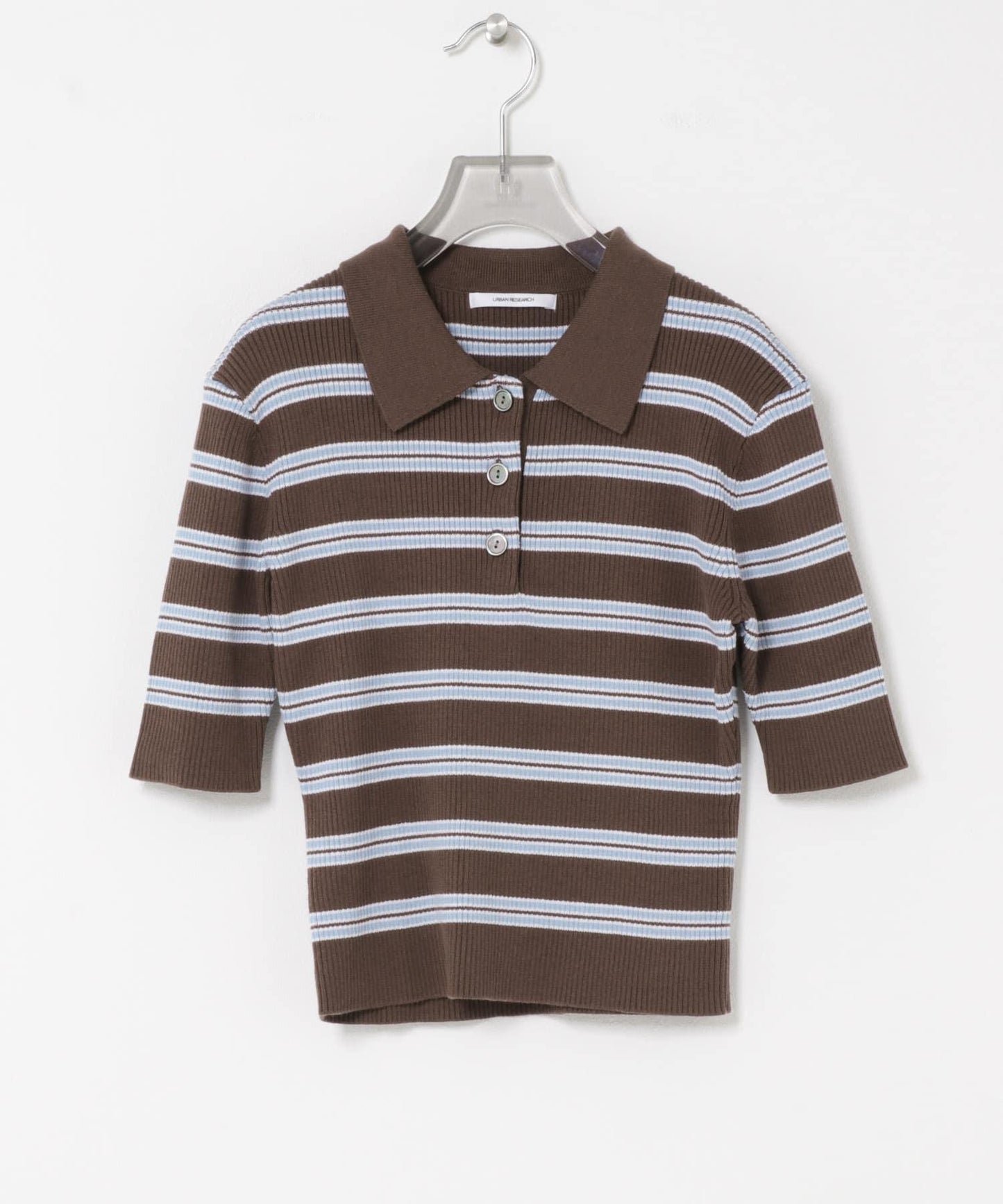 棉絲短袖 polo領 針織上衣