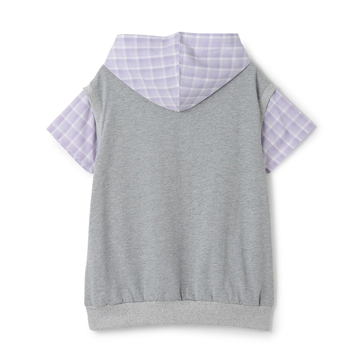 襯衫層疊拼接連帽連衣裙