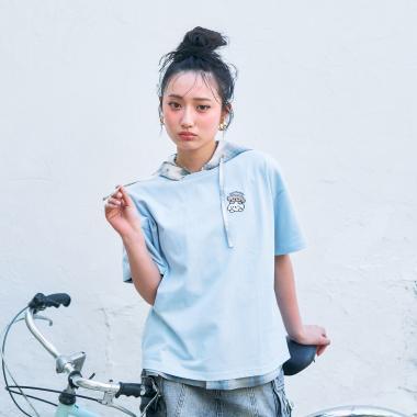 100%純棉 動物朋友四色圖案 印花 短袖T恤