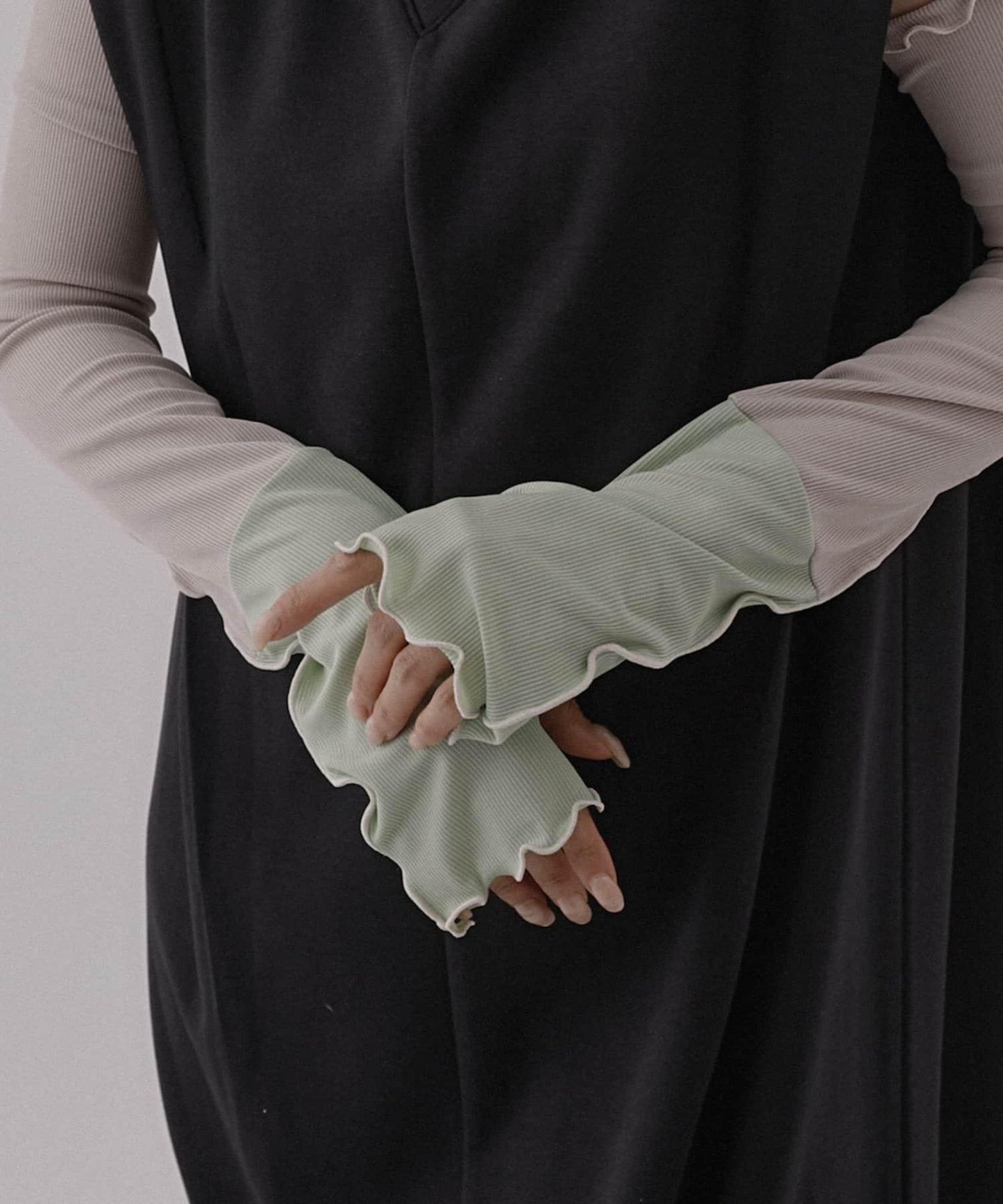 UV涼感拼色羅紋袖套 60cm