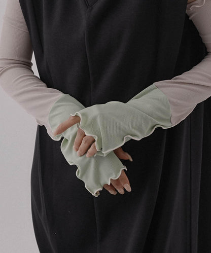 UV涼感拼色羅紋袖套 60cm