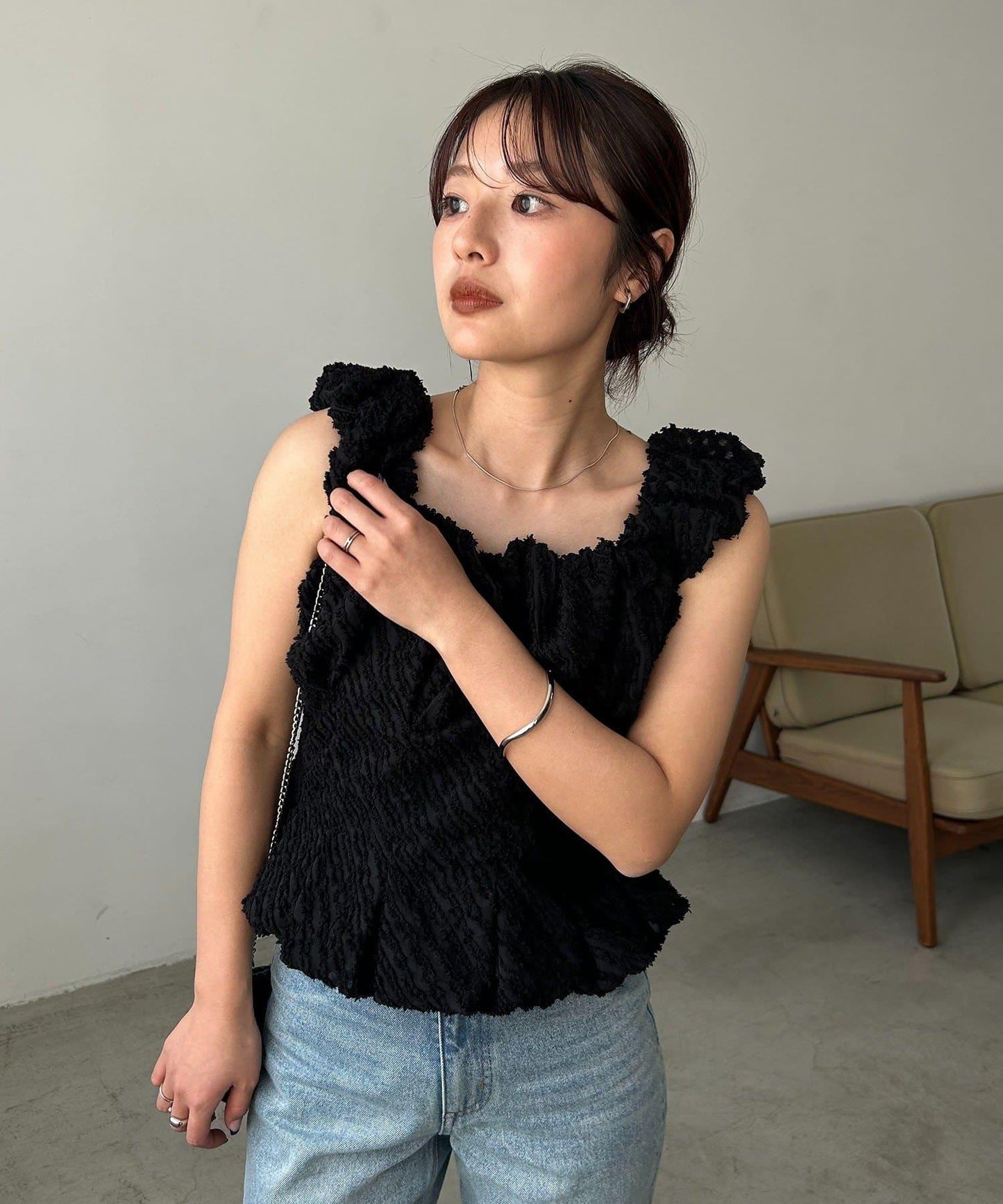 CAPRICIEUX LE'MAGE 提花氣球背心