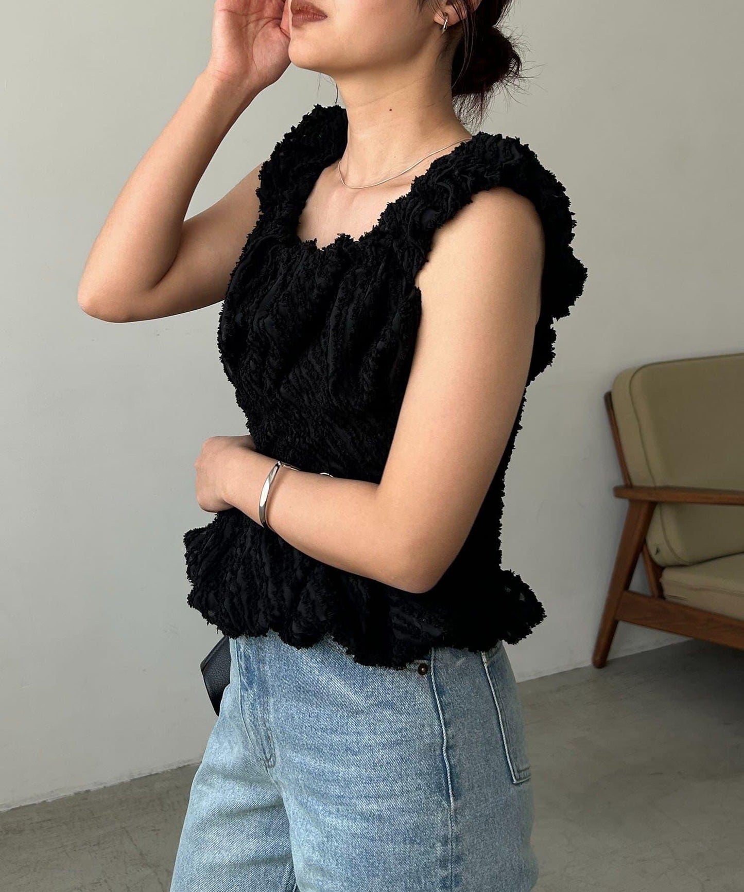CAPRICIEUX LE'MAGE 提花氣球背心