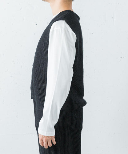 PUR《LAM》 WASHI M-G AZE VEST 背心