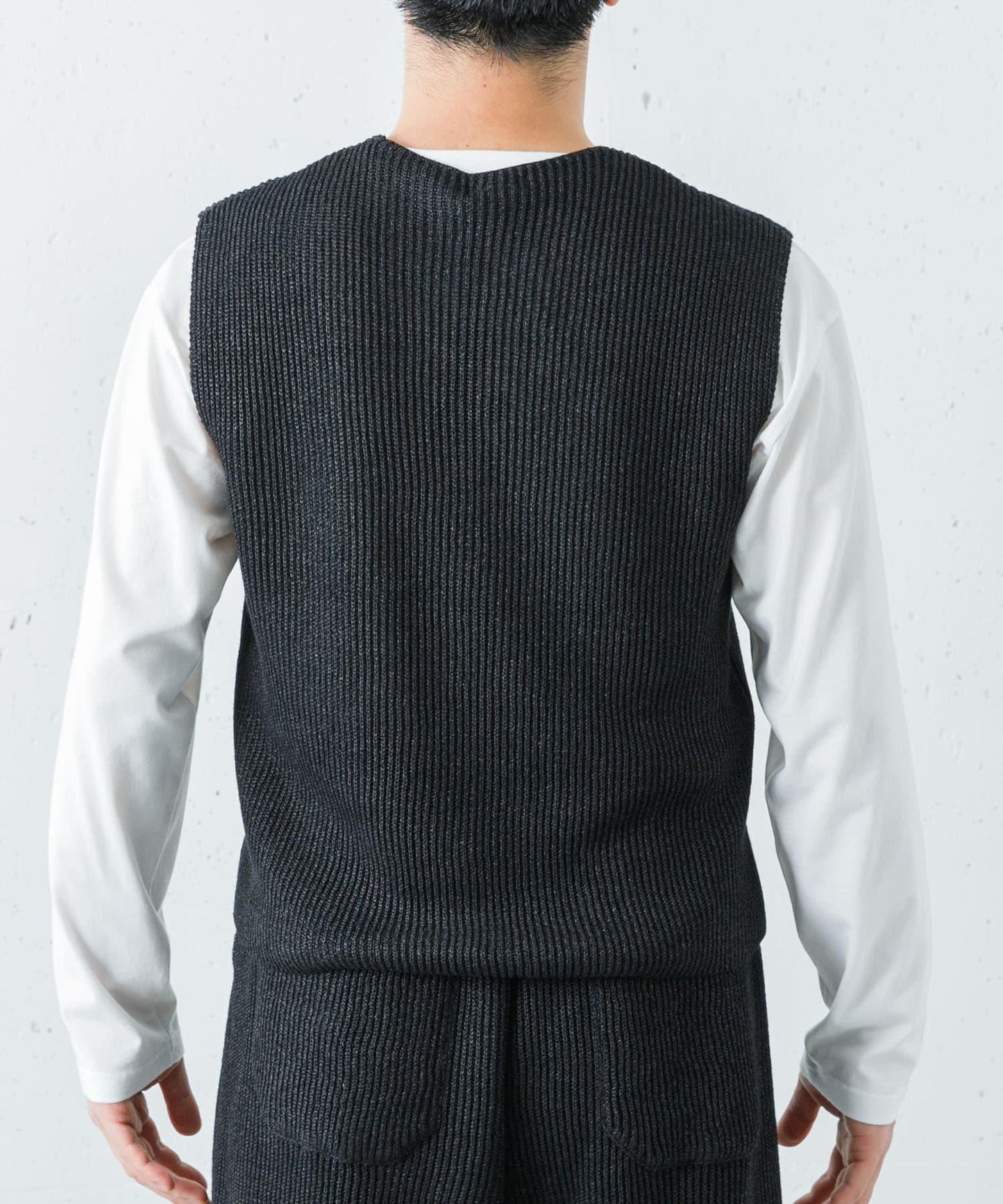 PUR《LAM》 WASHI M-G AZE VEST 背心