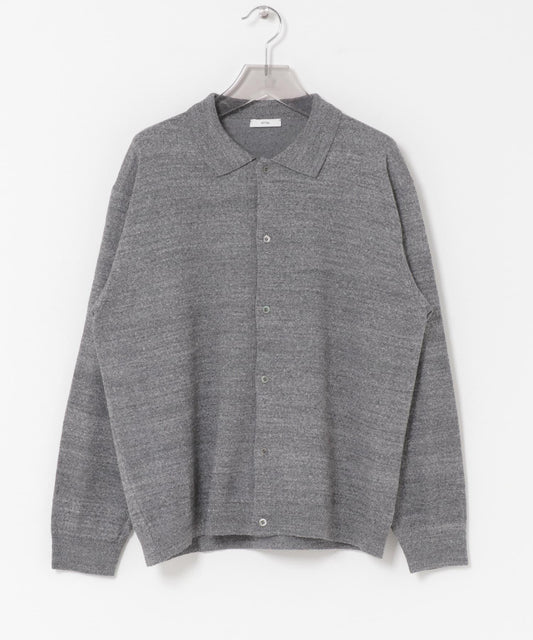 ATON C/W BOUCLE POLO CARDIGAN 針織開衫
