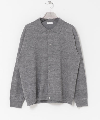 ATON C/W BOUCLE POLO CARDIGAN 針織開衫