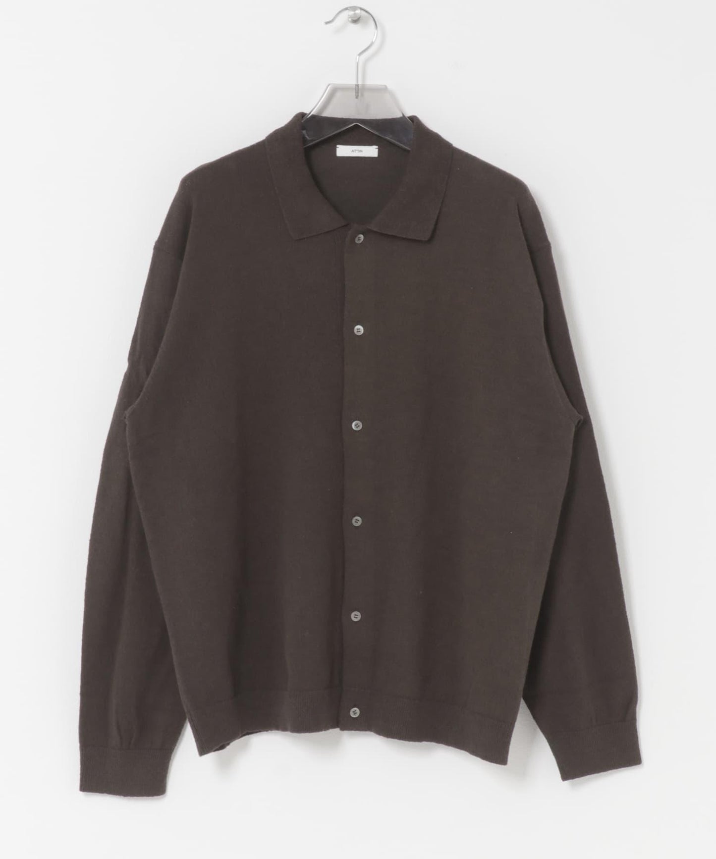 ATON C/W BOUCLE POLO CARDIGAN 針織開衫