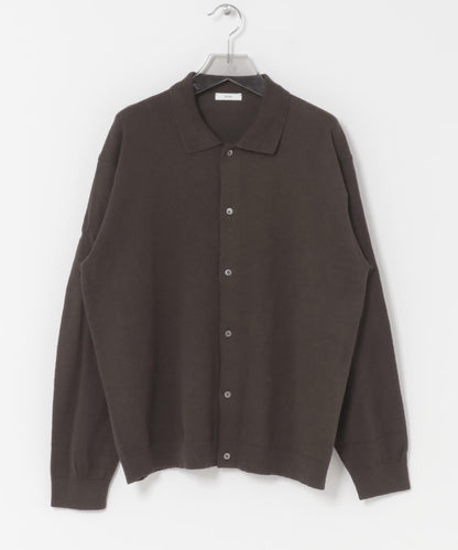 ATON C/W BOUCLE POLO CARDIGAN 針織開衫