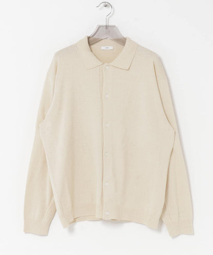 ATON C/W BOUCLE POLO CARDIGAN 針織開衫