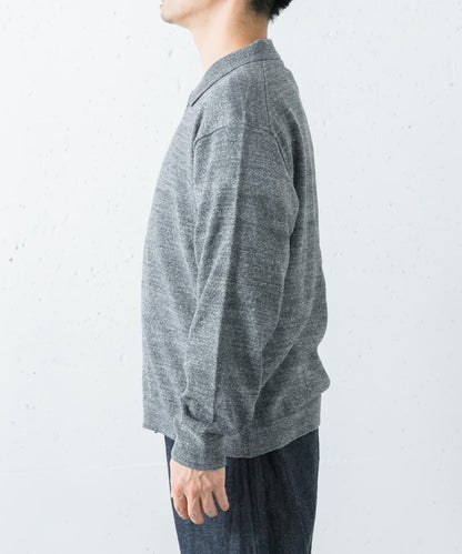 ATON C/W BOUCLE POLO CARDIGAN 針織開衫